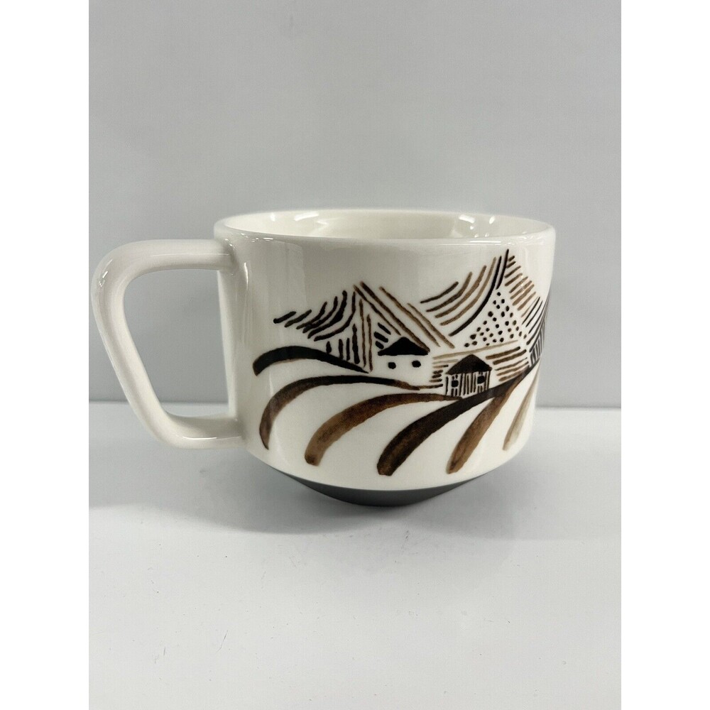 Starbucks Coffee Mug Artisan 2014 Series 03/08 Brown House Land Ceramic Canadian - Picture 9 of 13